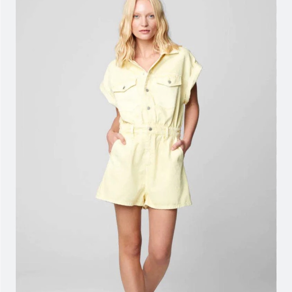 Blank NYC NWT Yellow Romper Size M